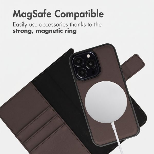 imoshion Detachable 2-in-1 Luxury Bookcase Apple iPhone 13 Pro - Brown