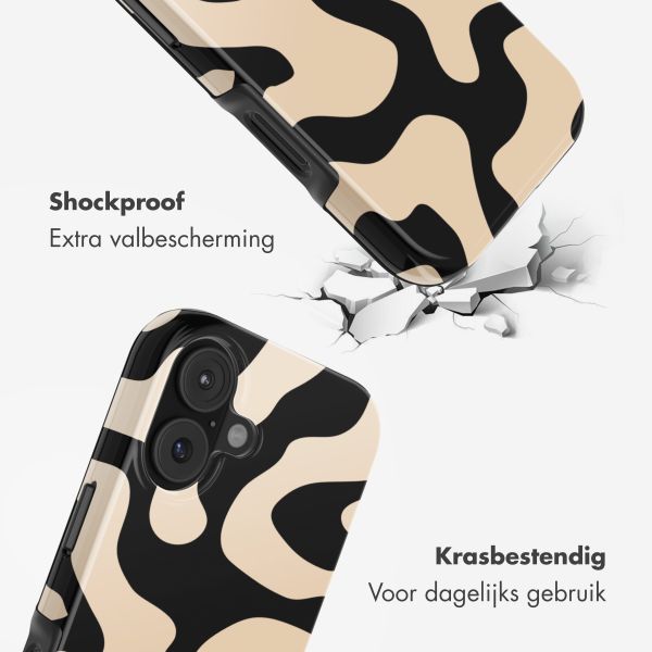 Selencia Vivid Backcover Apple iPhone 17 - Art Wave Black