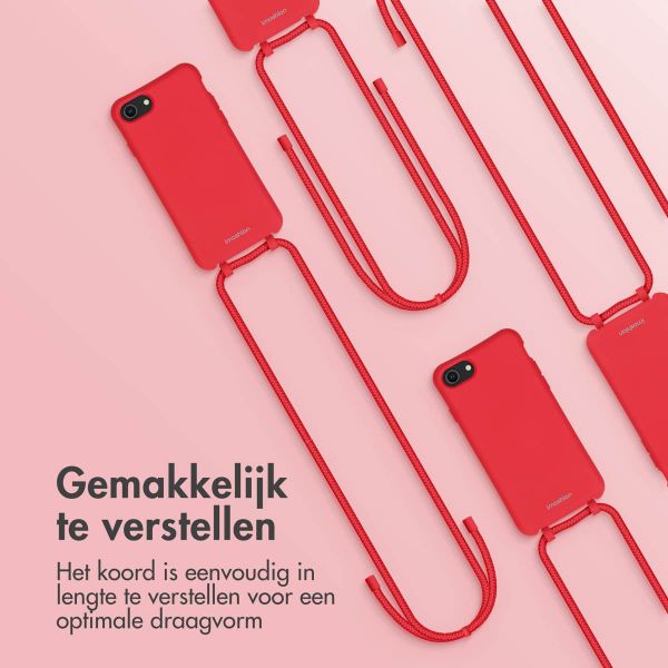 imoshion Color Backcover met afneembaar koord iPhone SE (2022 / 2020) / 8 / 7 - Rood