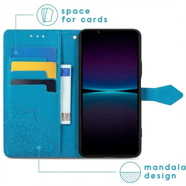 imoshion Mandala Bookcase Sony Xperia 1 IV - Turquoise