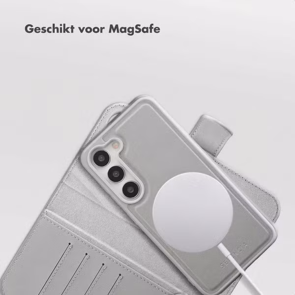 Selencia Olyn Uitneembare Bookcase met MagSafe Samsung Galaxy S23 - Grijs