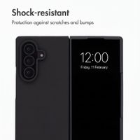 Accezz Liquid Silicone Case Samsung Galaxy Z Fold 8 Ultra - Black