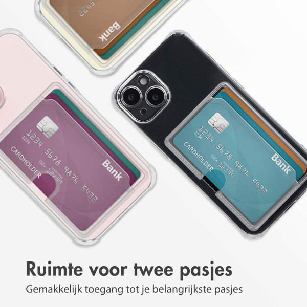 imoshion Softcase Backcover met pasjeshouder Apple iPhone 13 - Transparant