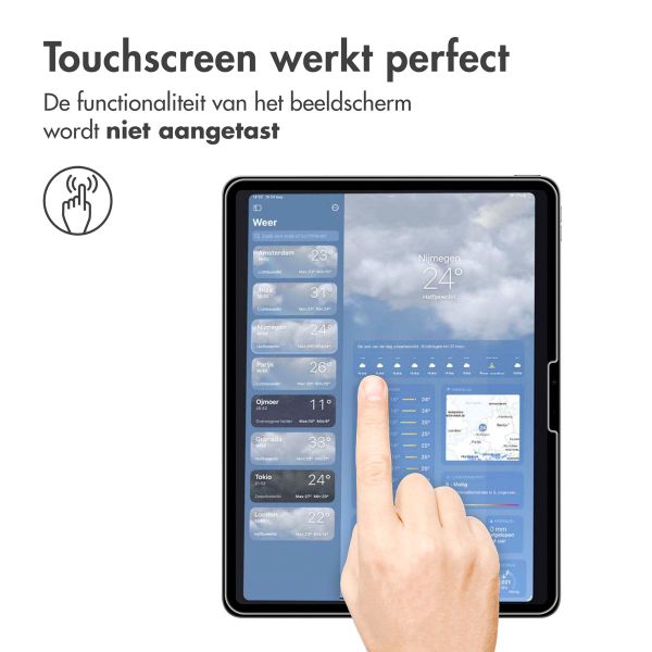 imoshion Gehard glas screenprotector iPad Pro 13 (2024) M4 / Air 13 inch (2024) M2 - Transparant