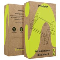 imoshion Mini Aluminium telefoonhouder fiets - Lichtgewicht - Verstelbaar - Zwart