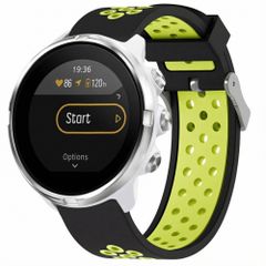 imoshion Siliconen sport bandje - Universeel 24 mm aansluiting - Zwart/Groen