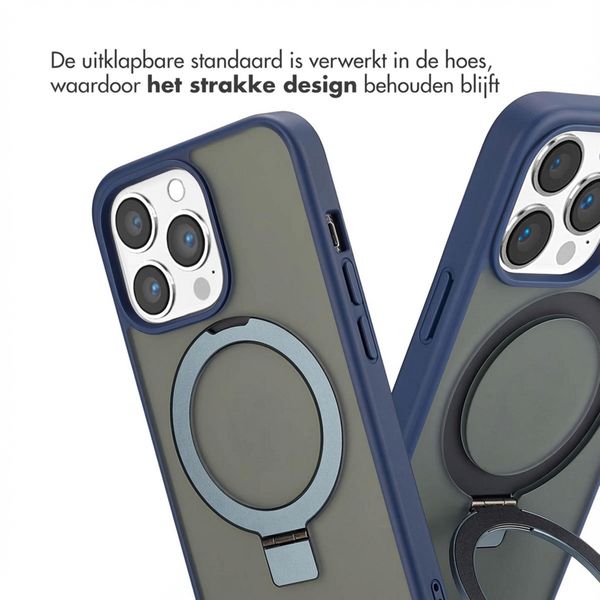 Accezz Ring Stand Backcover met MagSafe Apple iPhone 13 Pro - Blauw