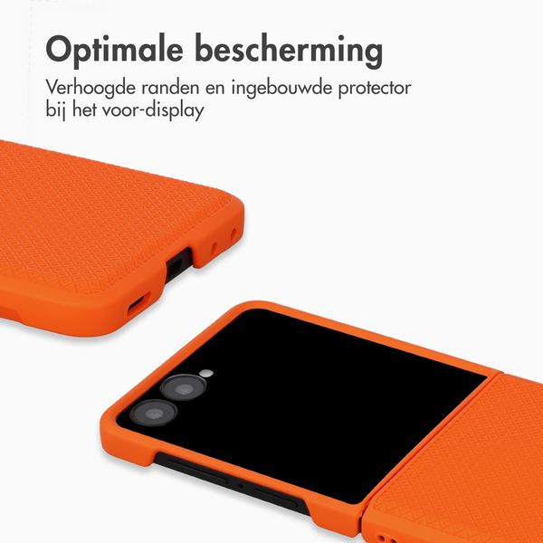 Accezz Grid Backcover Samsung Galaxy Z Flip 8 - Oranje