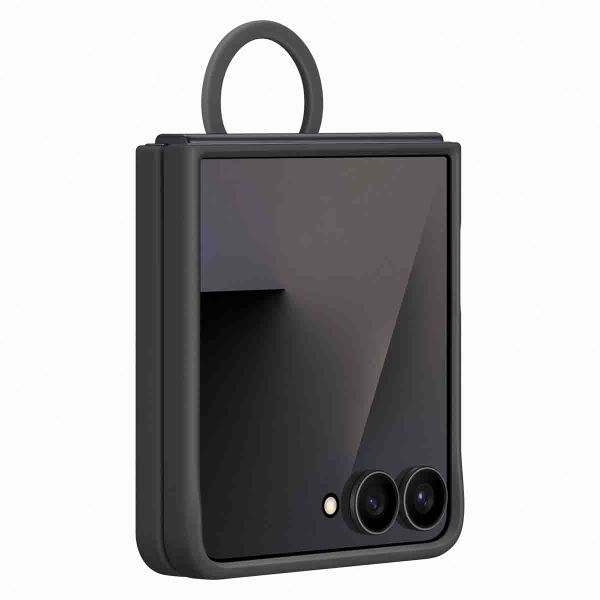 Samsung Originele Silicone Cover Ring Samsung Galaxy Z Flip 7 - Black