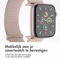 imoshion Nylon bandje Apple Watch Series 1 t/m 11 / SE / Ultra (44/45/46/49 mm) - Light Pink