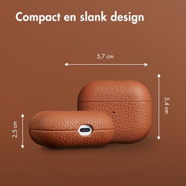 Accezz Echt Leren Case AirPods 3 - Cognac