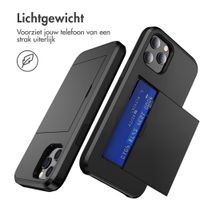 imoshion Backcover met pasjeshouder Apple iPhone 12 (Pro) - Zwart