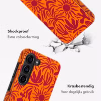 Selencia Vivid Tough Backcover Samsung Galaxy S23 - Tropical Vibes Apricot