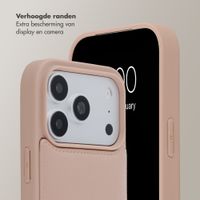 Selencia Nova Telefoonhoes met Koord en Pashouder Apple iPhone 18 Pro Max / 17 Pro Max - Dusty Rose
