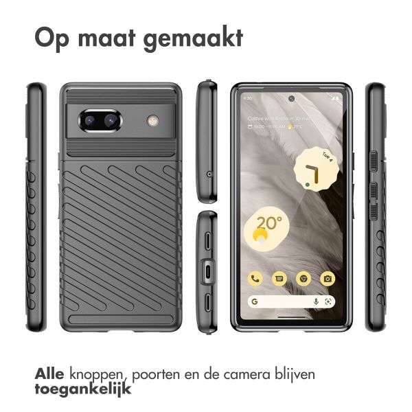 imoshion Thunder Backcover Google Pixel 7a - Zwart
