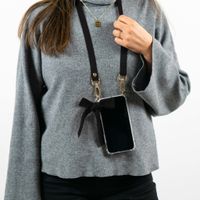 imoshion Backcover met koord - Satijn iPhone 11 - Zwart