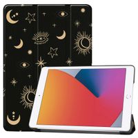 imoshion Trifold Design Bookcase iPad 7 (2019) / iPad 8 (2020) / iPad 9 (2021) 10.2 inch - Stars Sky