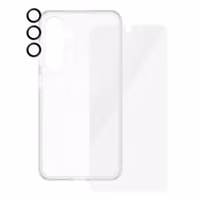 SAFE by PanzerGlass Safe 3-in-1 pack - Hoesje + screenprotector + camera protector Samsung Galaxy S24 - Transparant