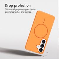 imoshion Colour Case with Thin MagSafe Ring Samsung Galaxy S25 / S24 - Orange
