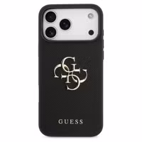 Guess Big 4G Logo Backcover Grained Apple iPhone 17 Pro Max - Zwart