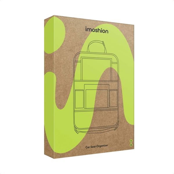 imoshion Luxe Autostoel Organizer - Tablethouder Auto - 7 Opbergvakken - Zwart