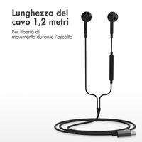 Accezz Oordopjes - Bedrade oordopjes - USB-C aansluiting - Zwart