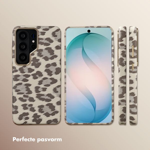 Selencia Sabi Backcover Panterprint met MagSafe Samsung Galaxy S26 Ultra - Soft Ivory