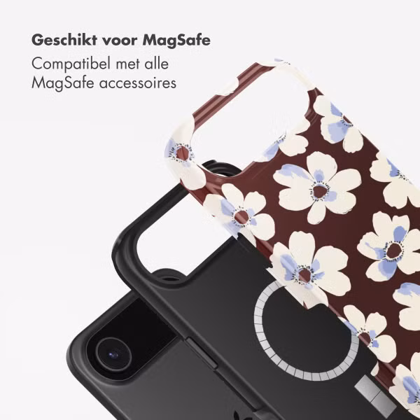 Selencia Vivid Backcover met MagSafe Apple iPhone Air - Choco Flower Pop