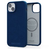 Njorð Collections Suède Comfort+ Case MagSafe iPhone 15 Plus - Blue