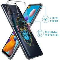 imoshion Design hoesje Samsung Galaxy A21s - Aap - Blauw