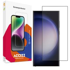 Accezz Gehard Glas Full Cover Screenprotector Samsung Galaxy S23 Ultra