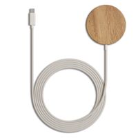 Woodcessories MagPad draadloze oplader - Geschikt voor MagSafe en Qi2 - Eikenhout