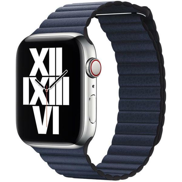 Apple Leather Loop L Apple Watch Series 1-10 / SE / Ultra (2) - 42/44/45/46/49 mm - Diver Blue