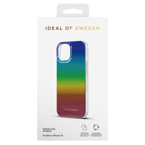 iDeal of Sweden Mirror Case iPhone 15 - Rainbow