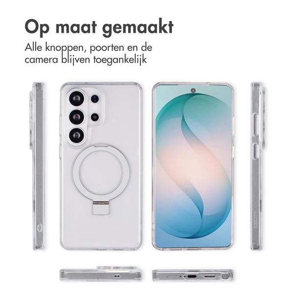 Accezz Ring Stand Backcover met MagSafe Samsung Galaxy S26 Ultra - Transparant