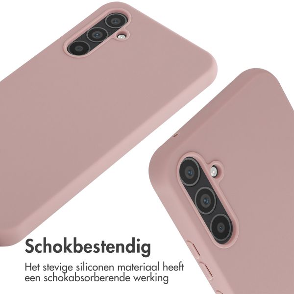 imoshion Siliconen hoesje met koord Samsung Galaxy A34 (5G) - Sand Pink