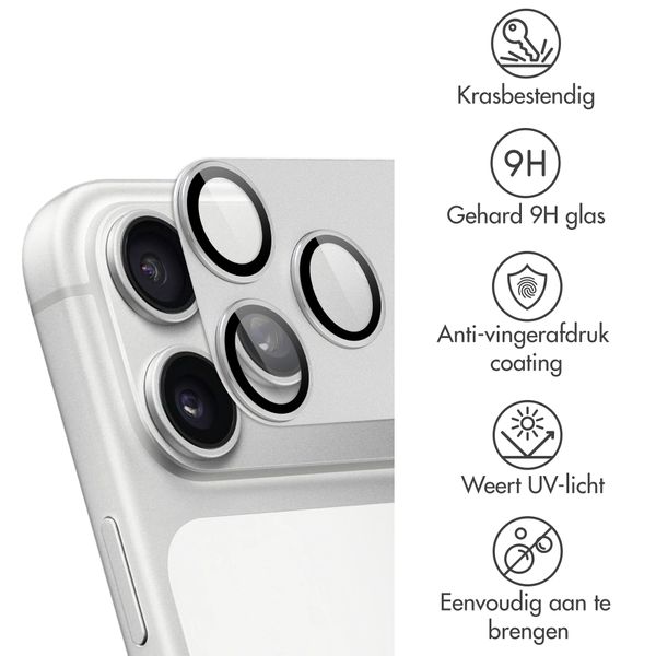 imoshion Camera Protector Glas 2 Pack voor de Apple iPhone 18 Pro Max - Silver