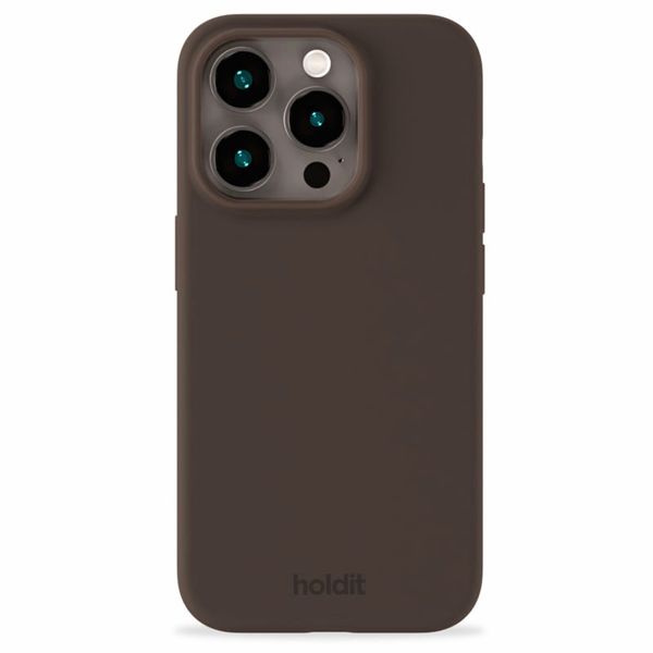 Holdit Silicone Case iPhone 14 Pro - Chocolate