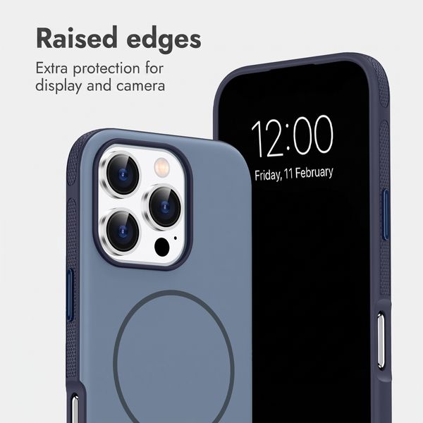 imoshion Colour Back Cover with Thin MagSafe Ring Apple iPhone 16 Pro - Dark Blue