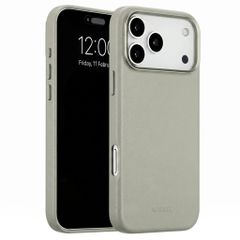 Accezz MagSafe Leather Backcover Apple iPhone 18 Pro Max / 17 Pro Max - Light Grey