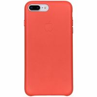 Apple Leather Backcover iPhone 8 Plus / 7 Plus - Geranium