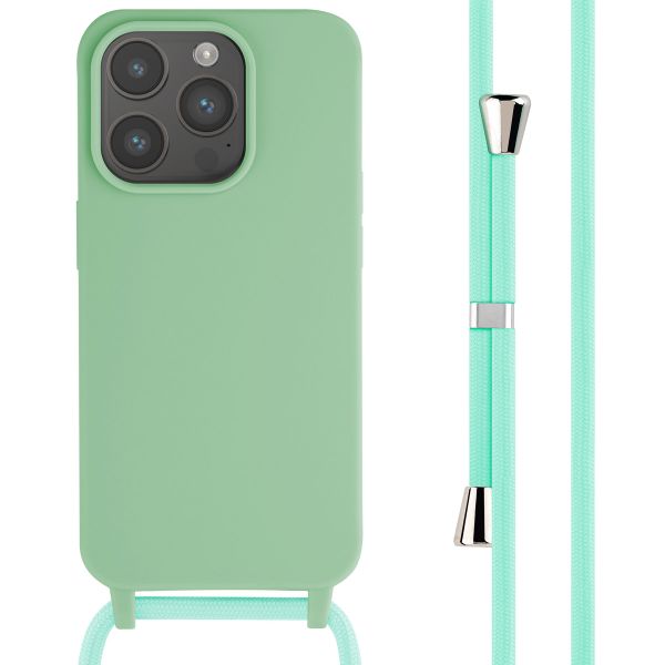 imoshion Siliconen hoesje met koord iPhone 15 Pro - Groen