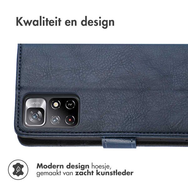 imoshion Luxe Bookcase Xiaomi Redmi Note 11 (4G) / Note 11S (4G) - Donkerblauw