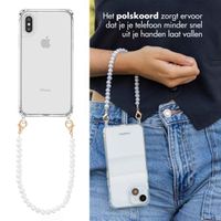 imoshion Backcover met Telefoonkoorden Apple iPhone X / Xs - Parels