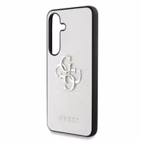 Guess 4G Metal Logo Saffiano Backcover Samsung Galaxy S25 - Beige