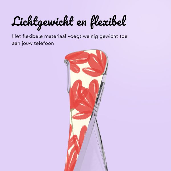Hoesje met eigen foto en/of tekst Apple iPhone 12 (Pro) - Bloemen