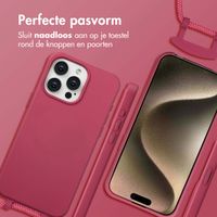 imoshion Color Backcover met afneembaar koord MagSafe Apple iPhone 15 Pro Max - Raspberry