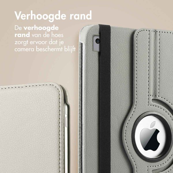 imoshion 360° draaibare Bookcase Apple iPad 9 (2021) 10.2 inch / iPad 8 (2020) 10.2 inch / iPad 7 (2019) 10.2 inch - Grijs