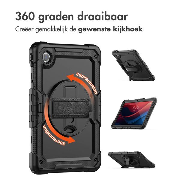 Accezz Rugged Backcover met schouderstrap Lenovo Tab M11 - Zwart