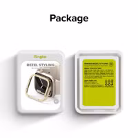 Ringke Bezel Styling Apple Watch Series 7 / 8 / 9 - 45 mm - Hairline Bolts Gold